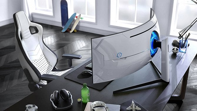 Obří nudle na hry. Samsung ukázal první monitor s rozlišením Dual UHD
