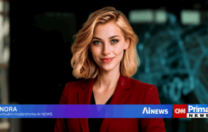 První česká zpravodajská stanice má svoji virtuální AI moderátorku První česká zpravodajská stanice má svoji virtuální AI moderátorku