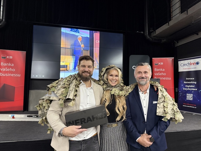 InfraHex získal čestné uznání v projektu Vizionář roku 2025 za technologický, ekonomický a sociální přínos v oblasti posilování veřejné bezpečnosti