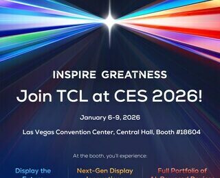 TCL představí na veletrhu CES 2026 budoucnost s pokročilými vizuálními inovacemi a portfoliem produktů založených na umělé inteligenci