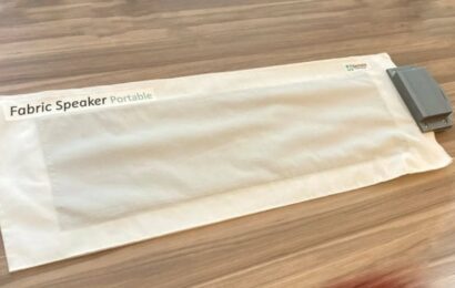 Japonci ukázali textilní reproduktor, který schováte do polštáře nebo do bundy