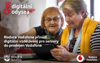 Nadace Vodafone expanduje program Digitální odysea do všech prodejen Vodafonu